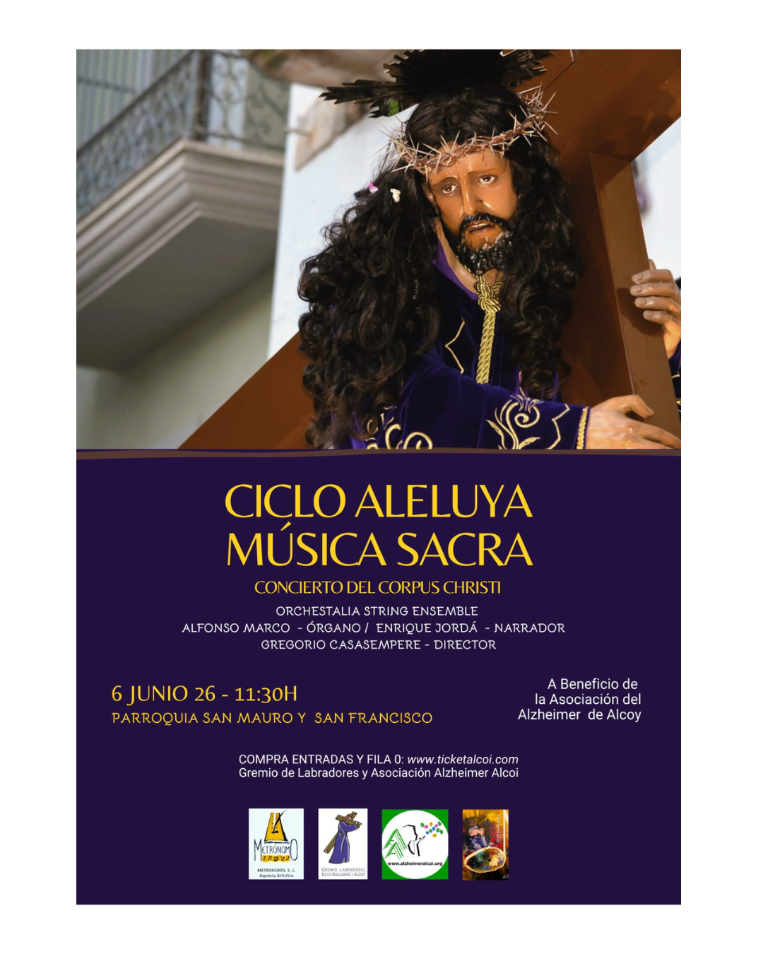 Concierto del Corpus Christi: El Gremio de Labradores une música sacra y solidaridad